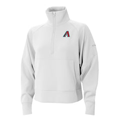 Arizona Diamondbacks Women's Wickhams Hills Raglan Omni-Wick Quarter-Zip Pullover - White | Columbia