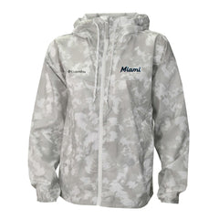 Miami Marlins Women's Flash Challenger Full-Zip Hoodie Windbreaker Jacket - Gray/White | Columbia