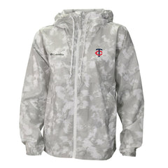 Minnesota Twins Women's Flash Challenger Full-Zip Hoodie Windbreaker Jacket - Gray/White | Columbia