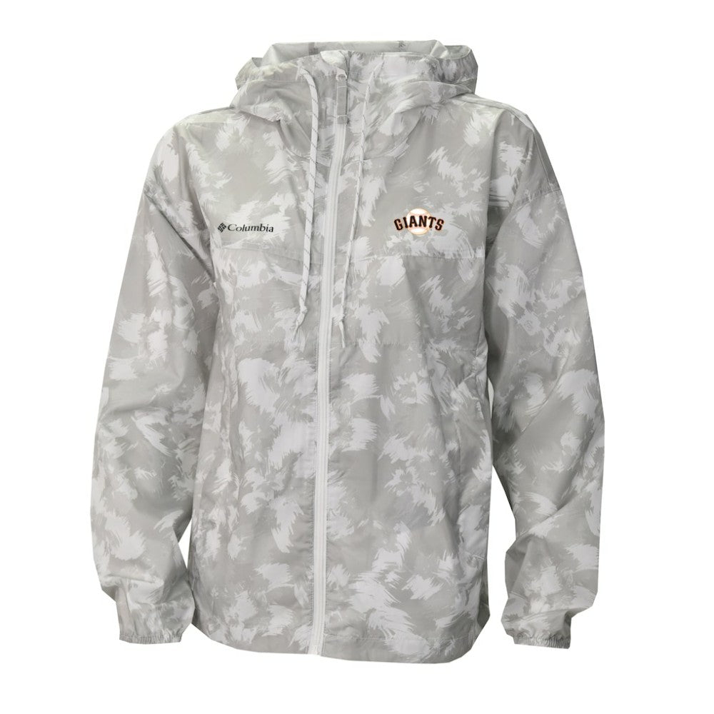 San Francisco Giants Women's Flash Challenger Full-Zip Hoodie Windbreaker Jacket - Gray/White | Columbia