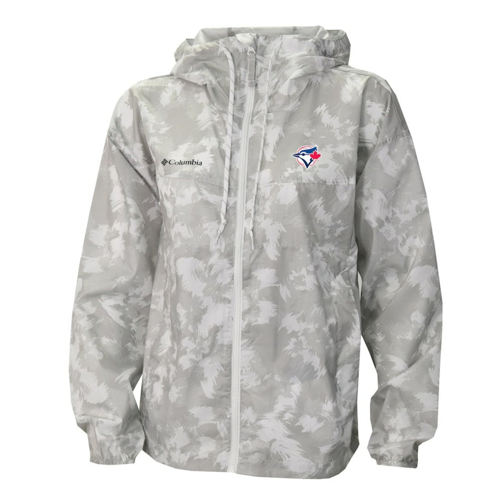 Toronto Blue Jays Women's Flash Challenger Full-Zip Hoodie Windbreaker Jacket - Gray/White | Columbia