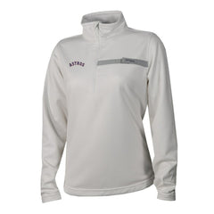 Houston Astros Women's Skiff Guide Fleece Half-Zip Pullover Jacket - White | Columbia