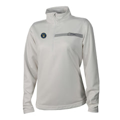 Milwaukee Brewers Women's Skiff Guide Fleece Half-Zip Pullover Jacket - White | Columbia