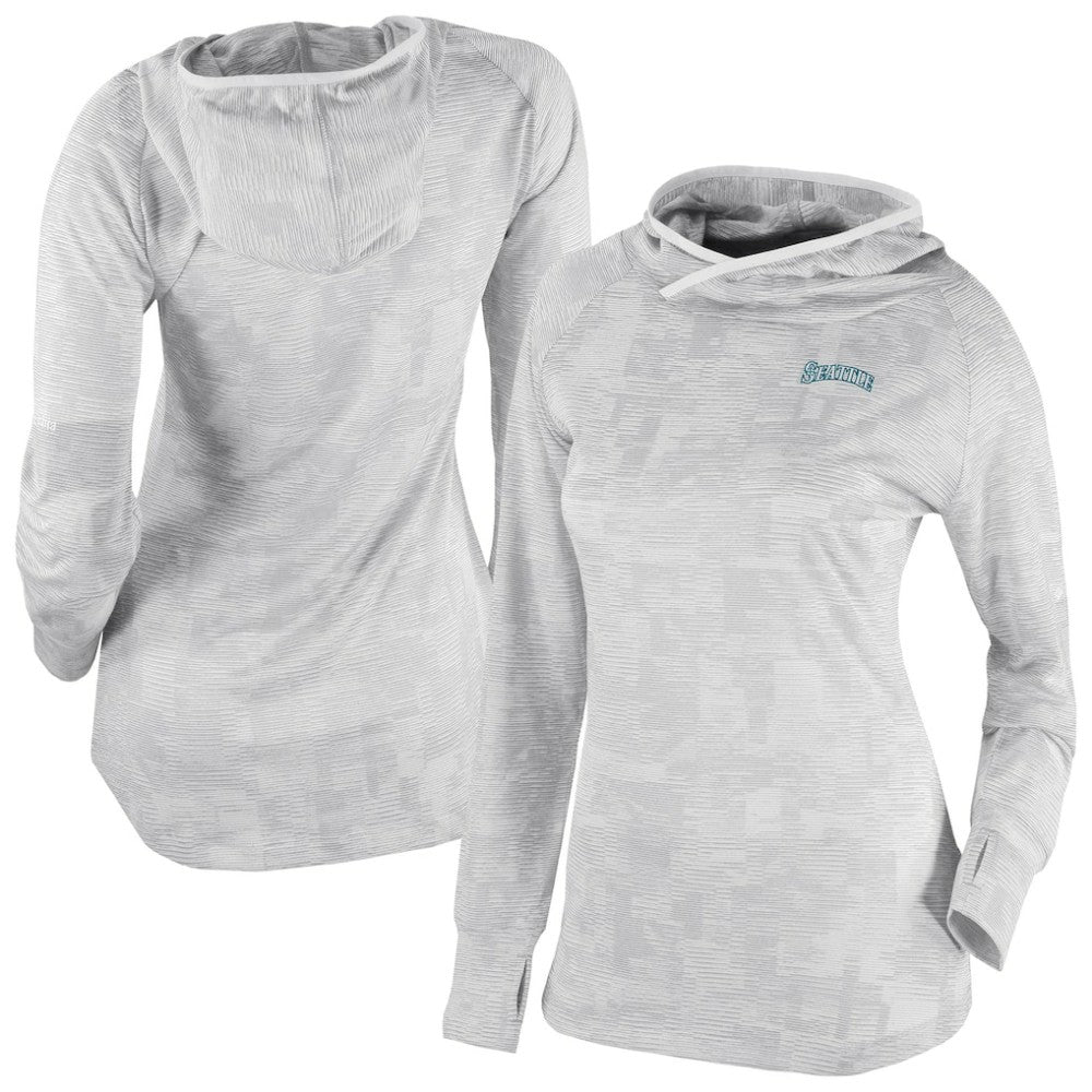 Seattle Mariners Women's Omni-Wick Sunday Ball Raglan Pullover Hoodie - White | Columbia