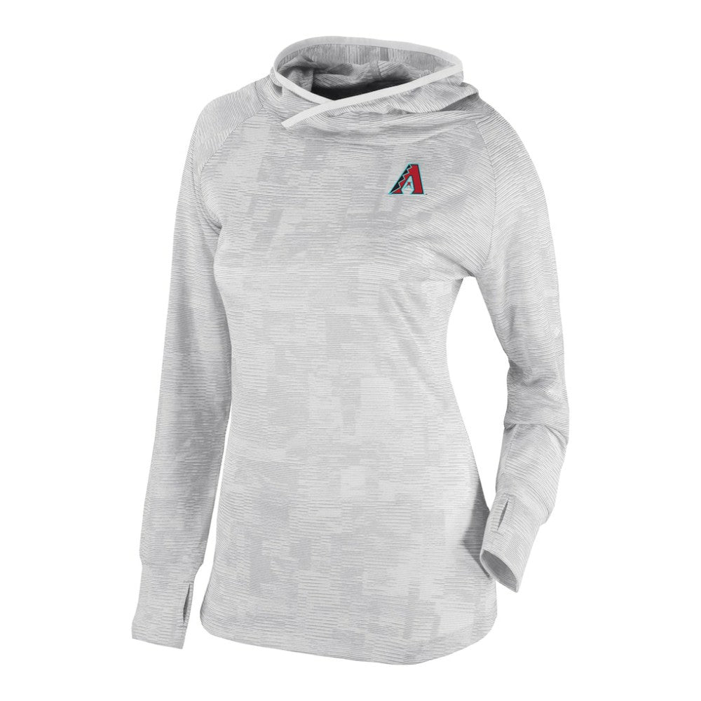 Arizona Diamondbacks Women's Omni-Wick Sunday Ball Raglan Pullover Hoodie - White | Columbia