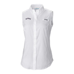 Houston Astros Women's Tamiami Sleeveless Shirt - White | Columbia