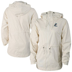 Miami Marlins Women's Lily Park Full-Zip Rain Jacket - Cream | Columbia