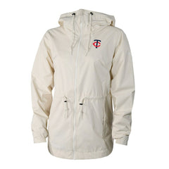 Minnesota Twins Women's Lily Park Full-Zip Rain Jacket - Cream | Columbia