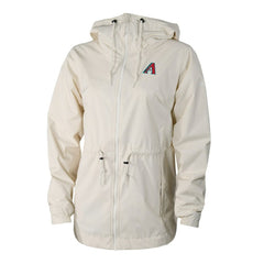 Arizona Diamondbacks Women's Lily Park Full-Zip Rain Jacket - Cream | Columbia