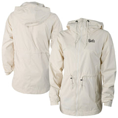 Cincinnati Reds Women's Lily Park Full-Zip Rain Jacket - Cream | Columbia