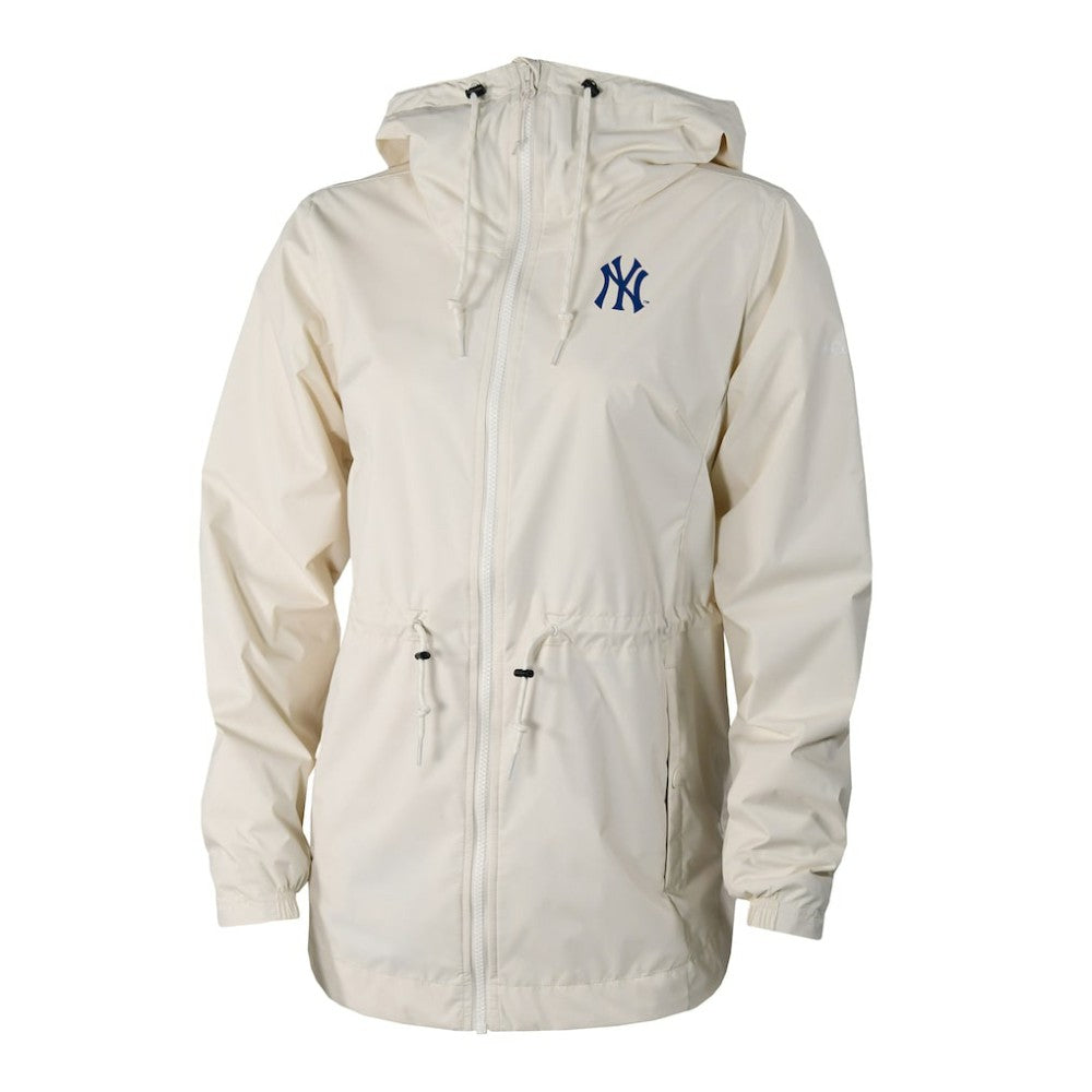 New York Yankees Women's Lily Park Full-Zip Rain Jacket - Cream | Columbia