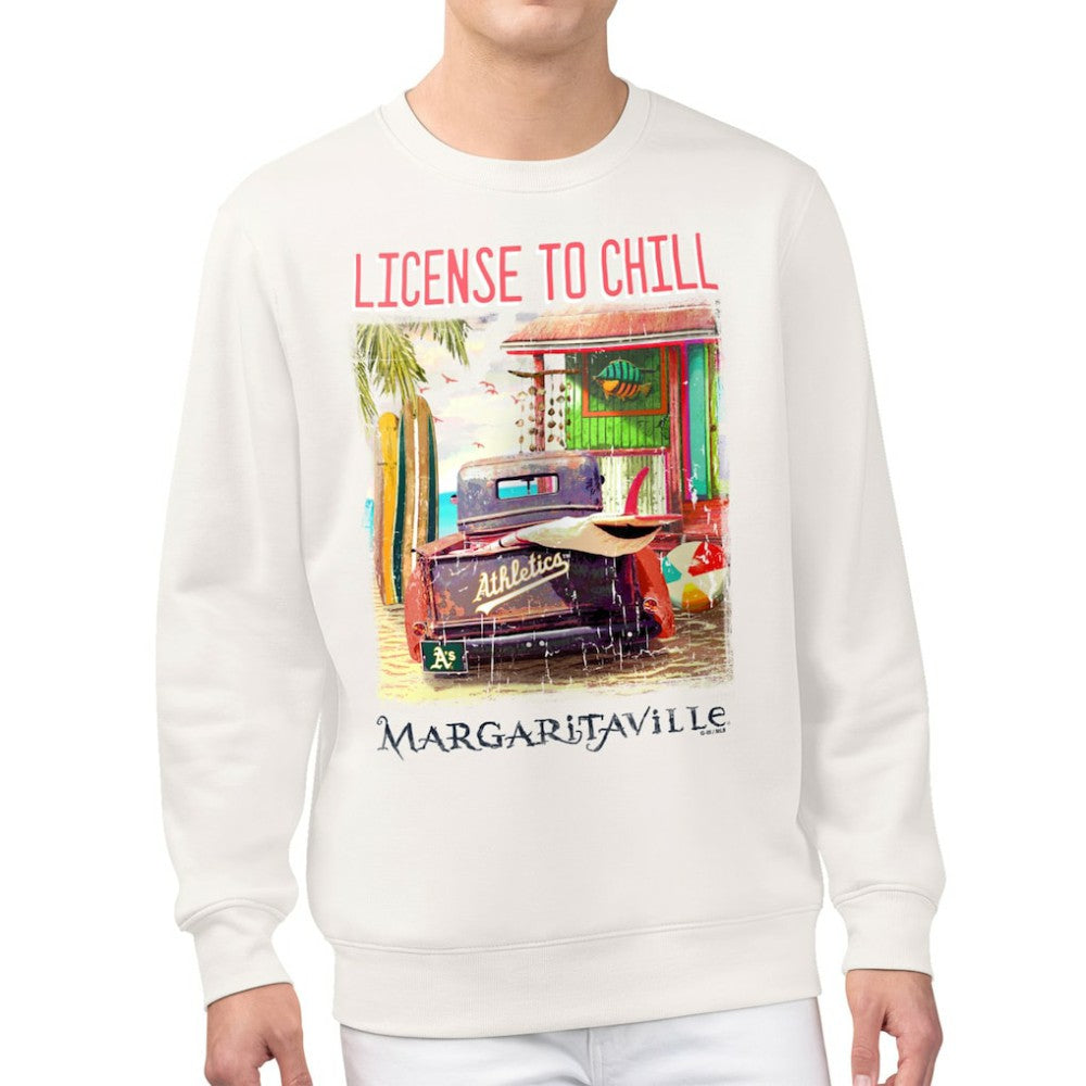 Athletics Margaritaville License to Chill Fleece Sweatshirt - Cream