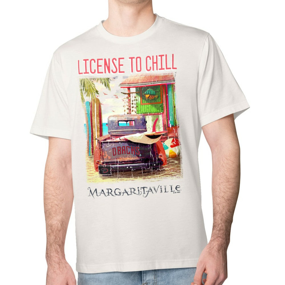 Arizona Diamondbacks Margaritaville License to Chill T-Shirt - Cream