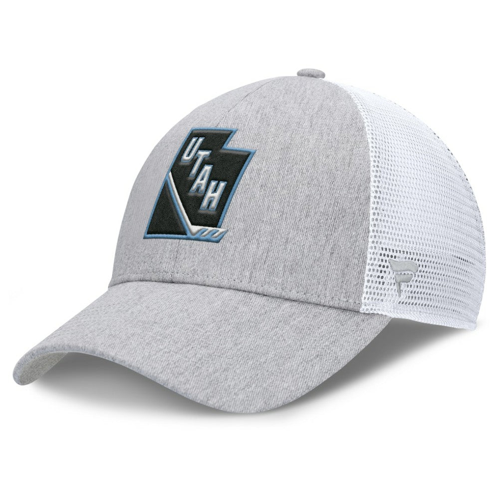 Utah Mammoth Fanatics Utah Badge Trucker Adjustable Hat
