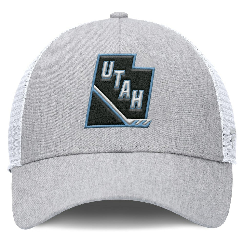 Utah Mammoth Fanatics Utah Badge Trucker Adjustable Hat