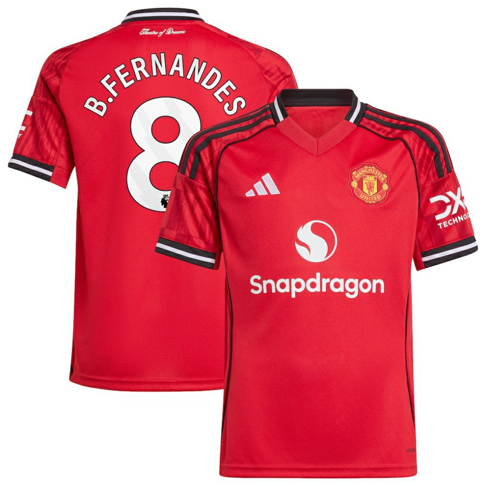 Bruno Fernandes Manchester United Youth Home 2025/26 Replica Player Jersey / Soccer Hot sale