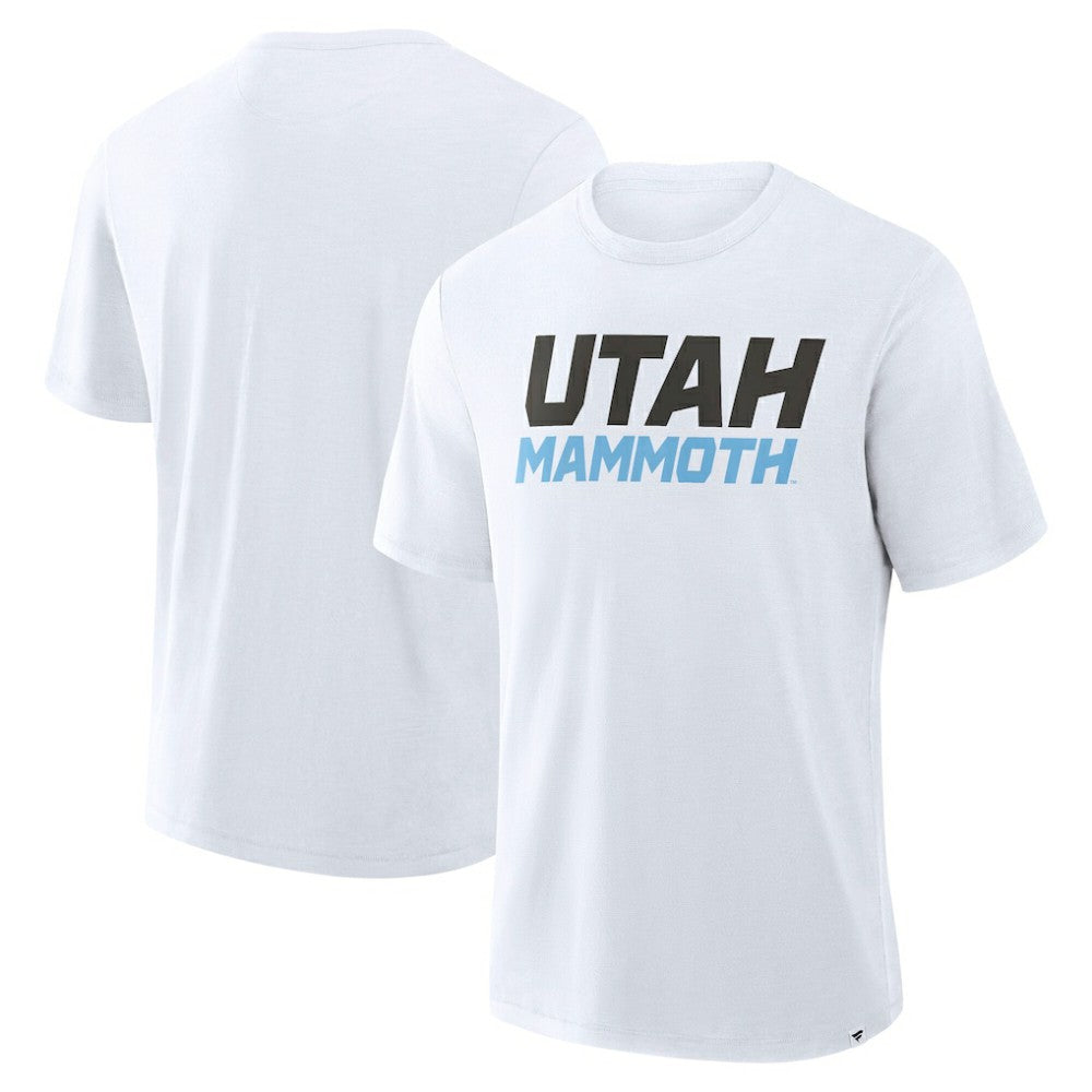 Utah Mammoth Fanatics Wordmark Stadium Slub T-Shirt
