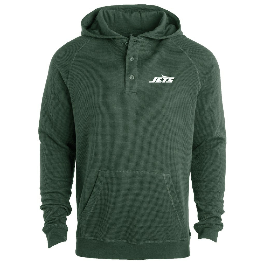 NFL New York Jets Dunbrooke Montana Raglan Thermal Hoodie