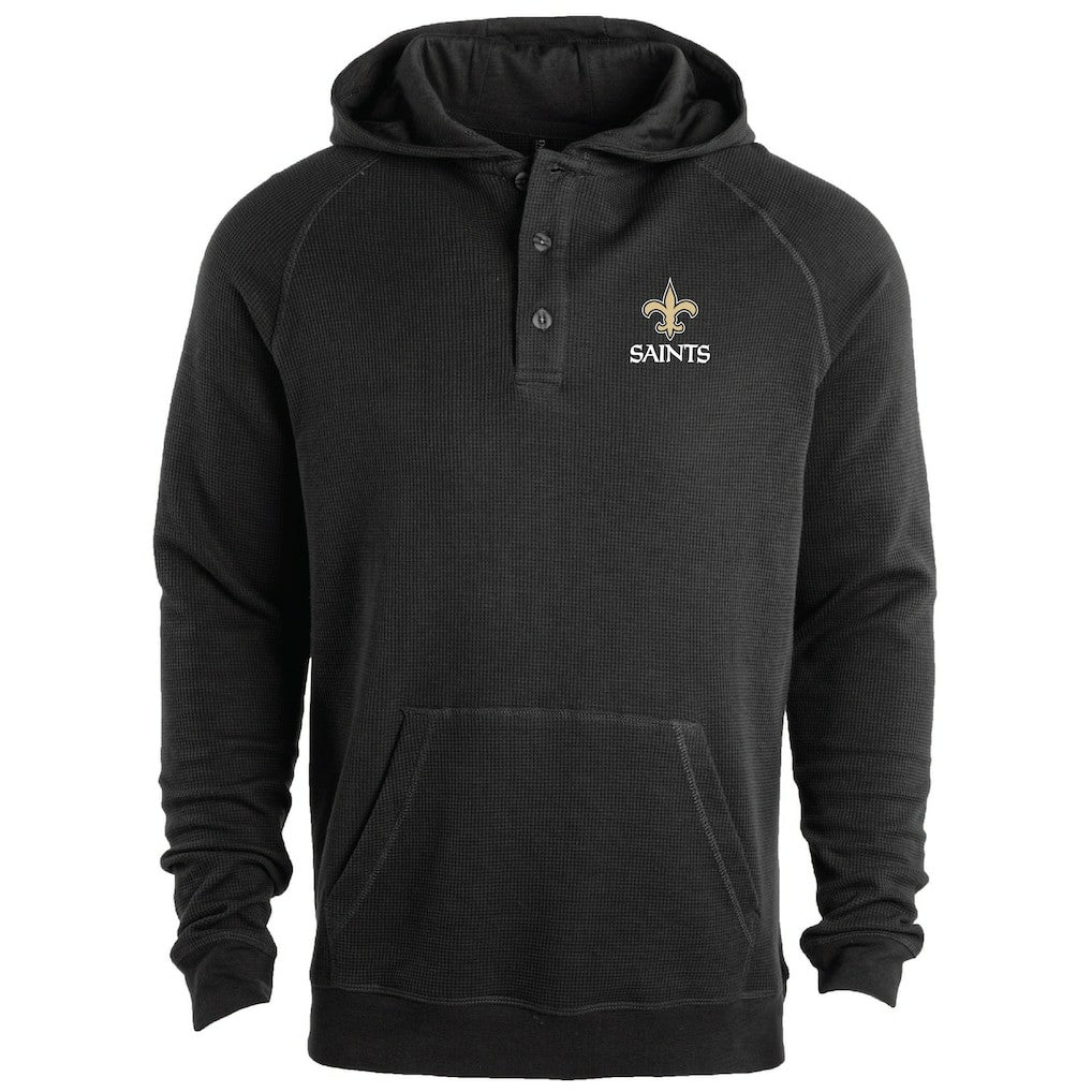 NFL New Orleans Saints Dunbrooke Montana Raglan Thermal Hoodie
