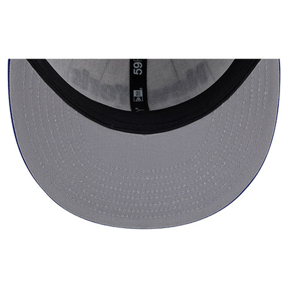 New York Knicks Wordmark Pinstripe 59FIFTY Fitted Hat - White | New Era on sale