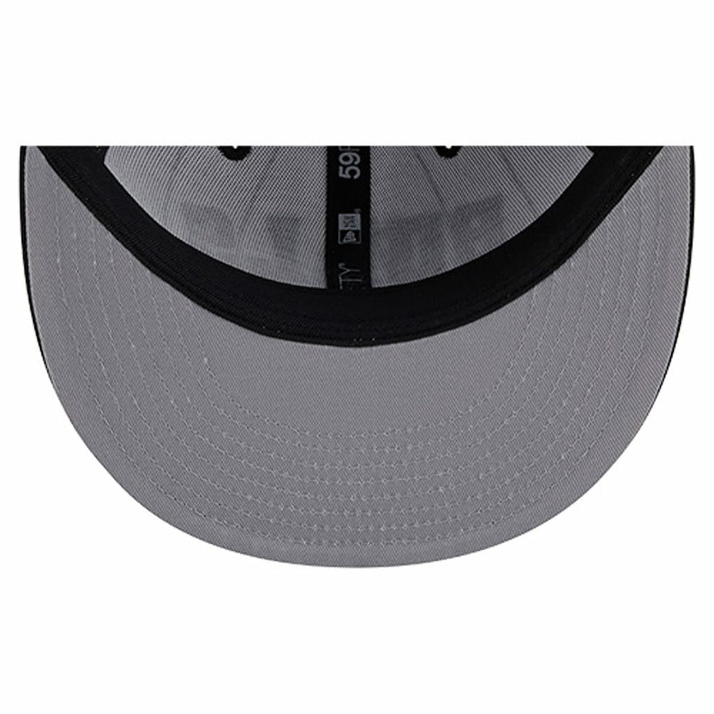 Chicago Bulls Wordmark Pinstripe 59FIFTY Fitted Hat - White | New Era discount