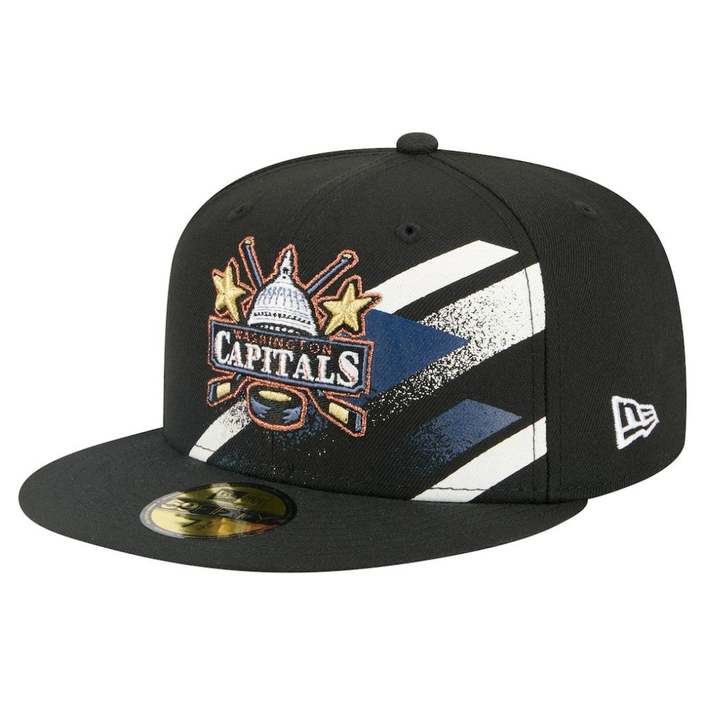 Washington Capitals New Era Faded Lines 59FIFTY Fitted Hat