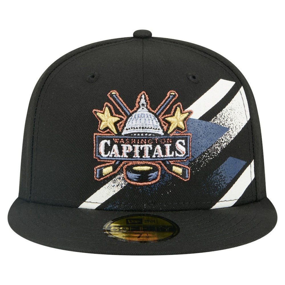Washington Capitals New Era Faded Lines 59FIFTY Fitted Hat