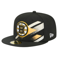 Boston Bruins New Era Faded Lines 59FIFTY Fitted Hat
