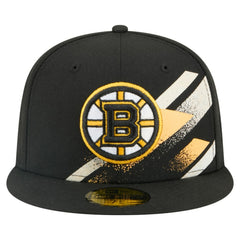 Boston Bruins New Era Faded Lines 59FIFTY Fitted Hat
