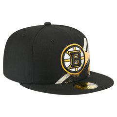 Boston Bruins New Era Faded Lines 59FIFTY Fitted Hat