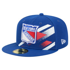 New York Rangers New Era Faded Lines 59FIFTY Fitted Hat
