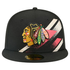 Chicago Blackhawks New Era Faded Lines 59FIFTY Fitted Hat