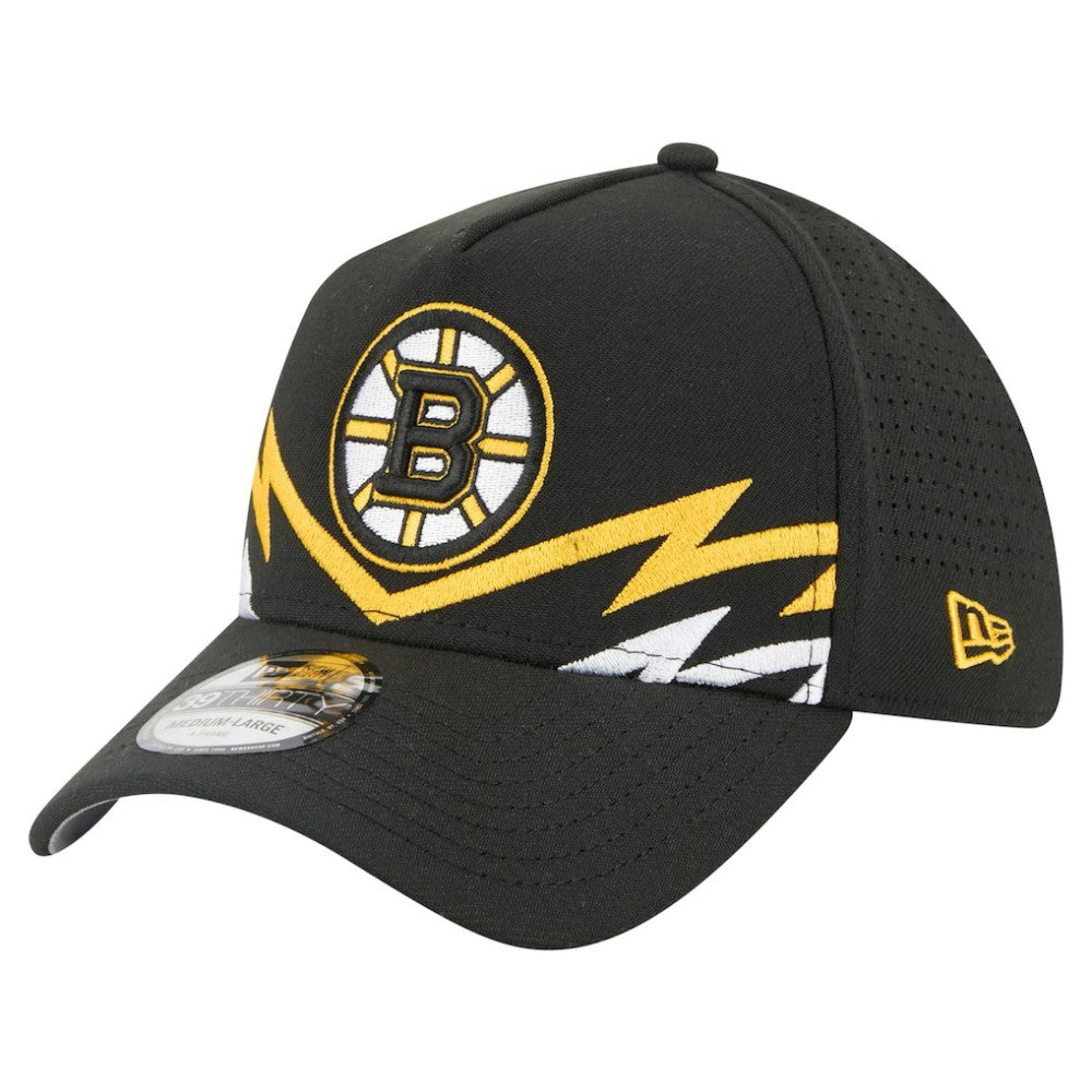 Boston Bruins New Era 39THIRTY A-Frame Perforated Flex Hat
