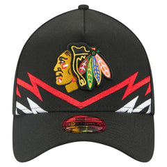 Chicago Blackhawks New Era 39THIRTY A-Frame Perforated Flex Hat