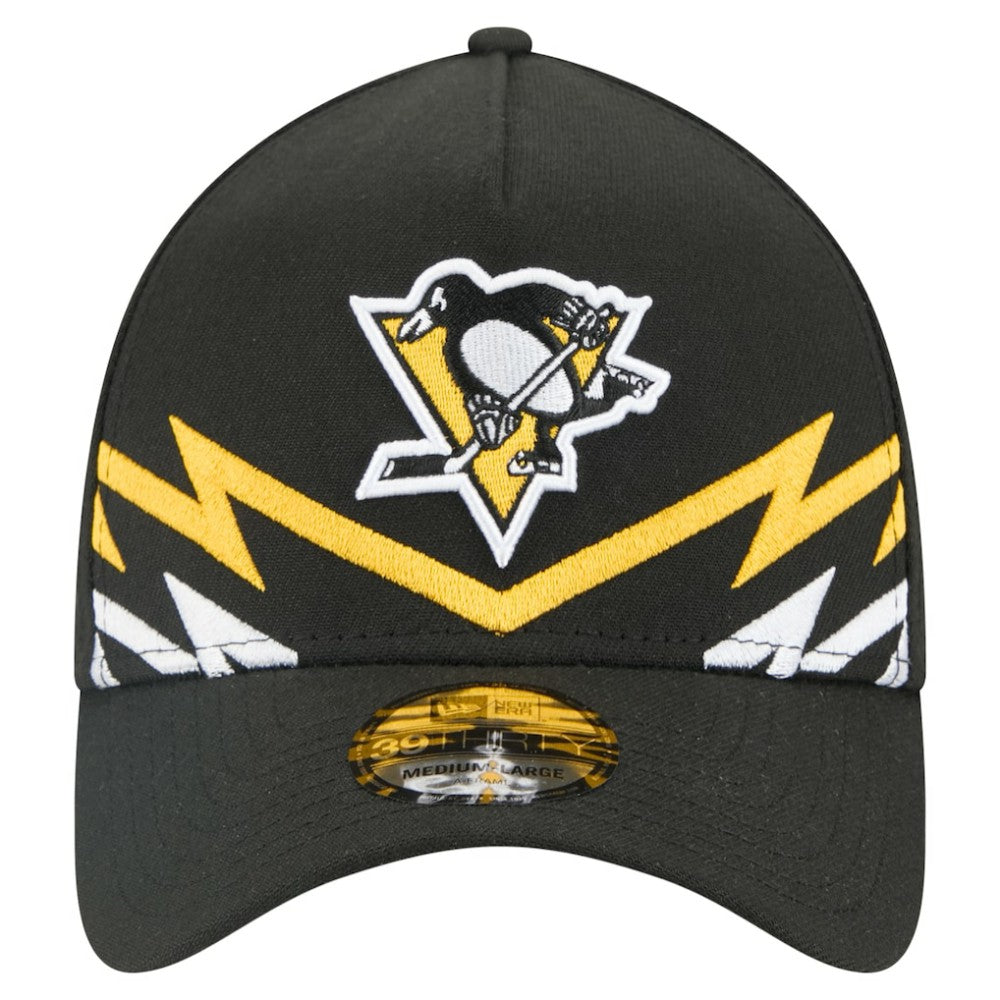 Pittsburgh Penguins New Era 39THIRTY A-Frame Perforated Flex Hat