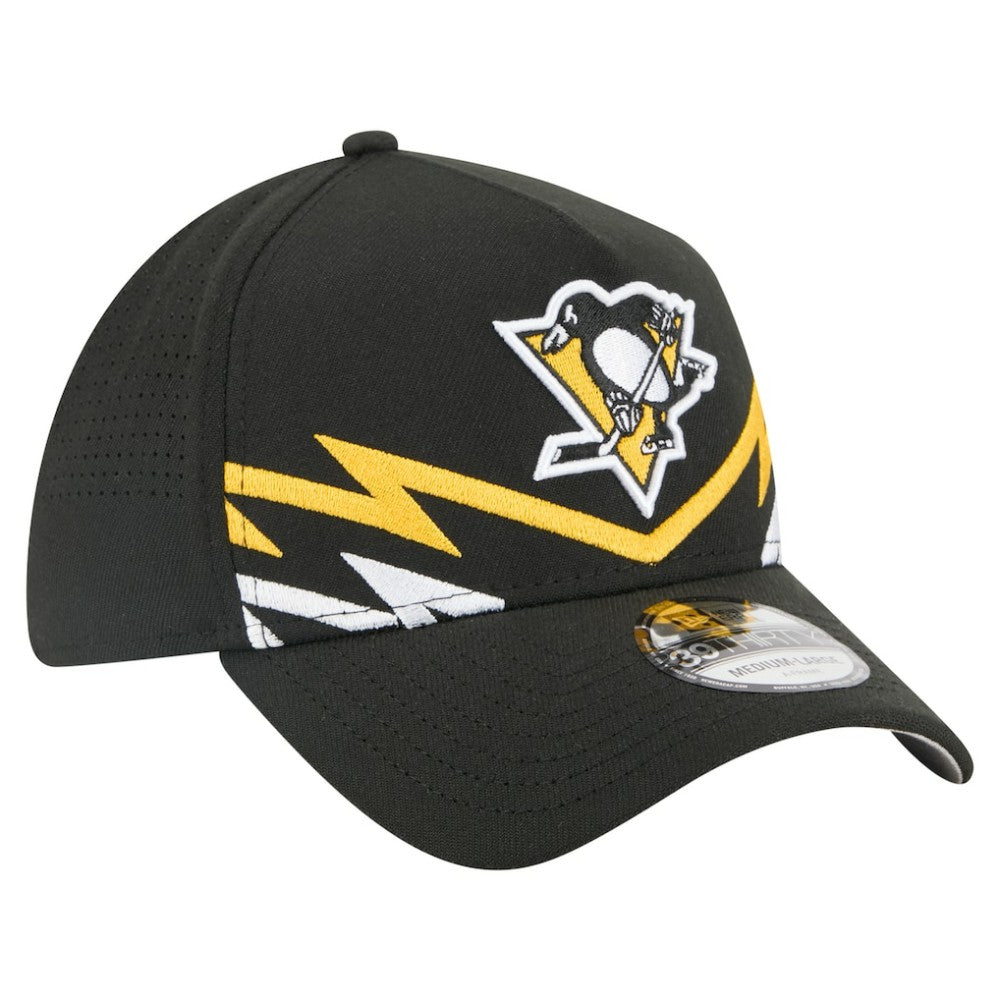 Pittsburgh Penguins New Era 39THIRTY A-Frame Perforated Flex Hat