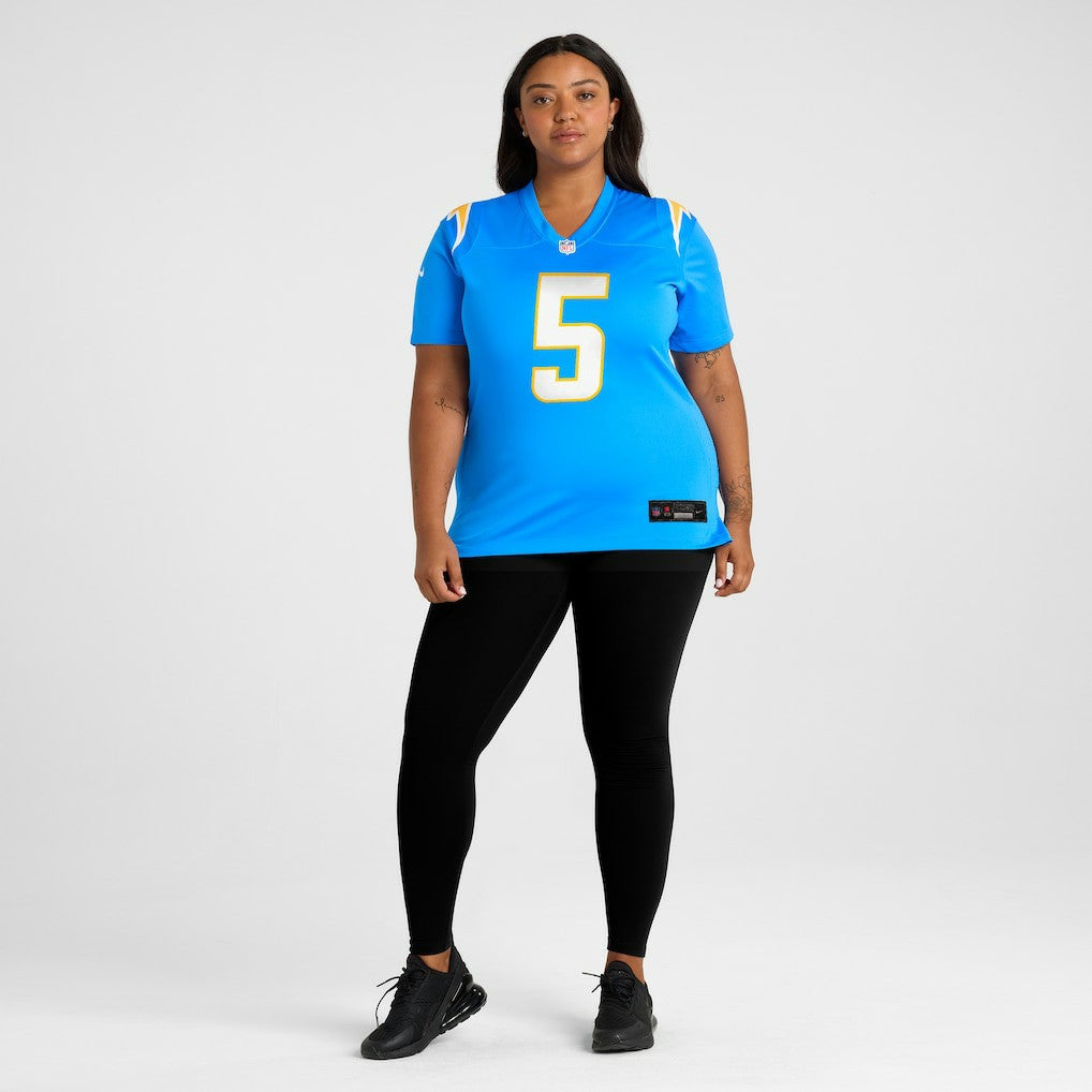 NFL Los Angeles Chargers Trey Lance  Women's Team Game Jersey