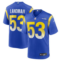 NFL Los Angeles Rams Nate Landman  Team Game Jersey