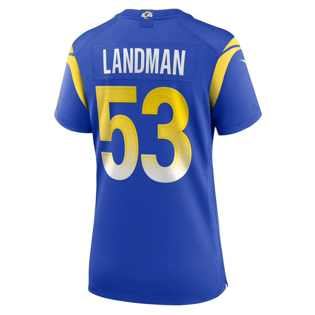 NFL Los Angeles Rams Nate Landman  Women's Team Game Jersey