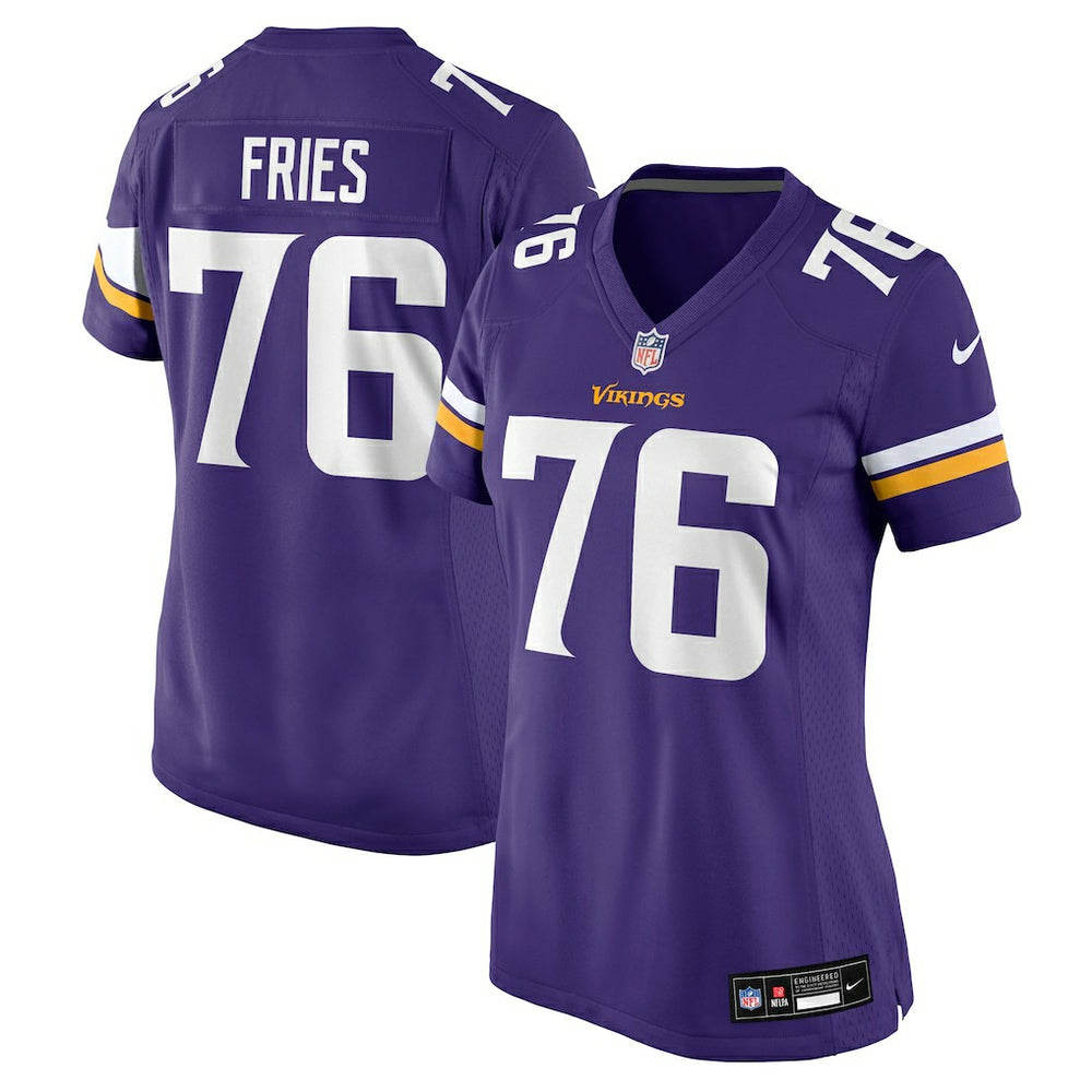 NFL Minnesota Vikings Will Fries  Women's Team Game Jersey