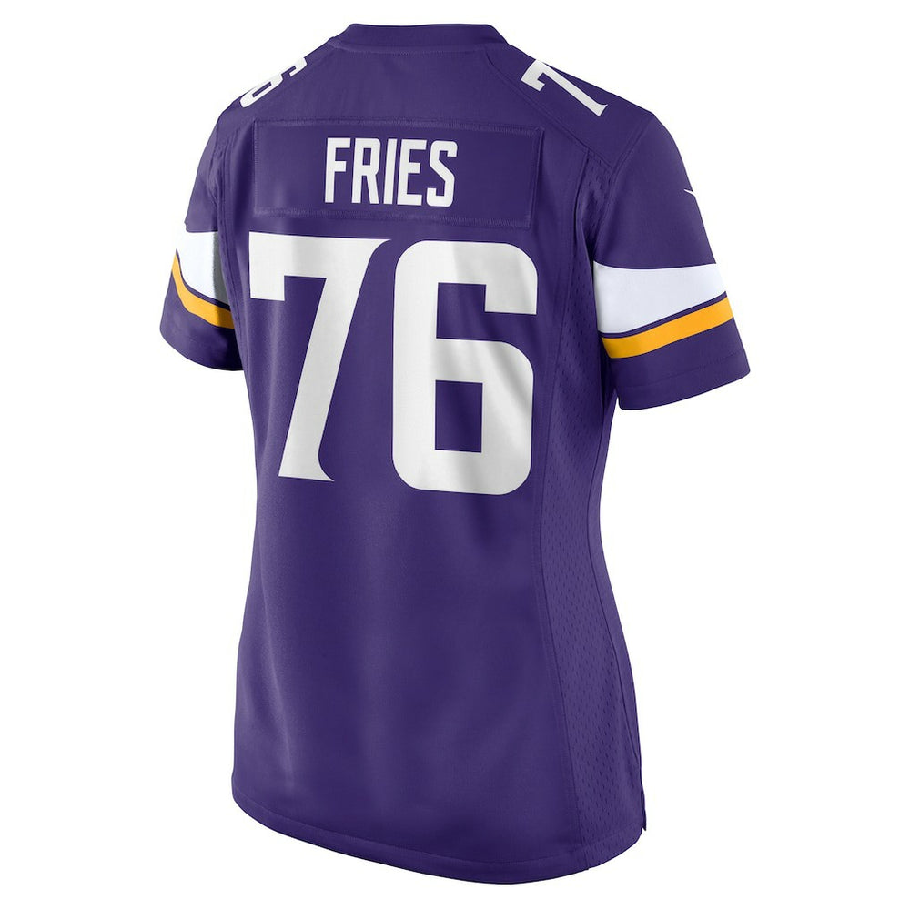 NFL Minnesota Vikings Will Fries  Women's Team Game Jersey