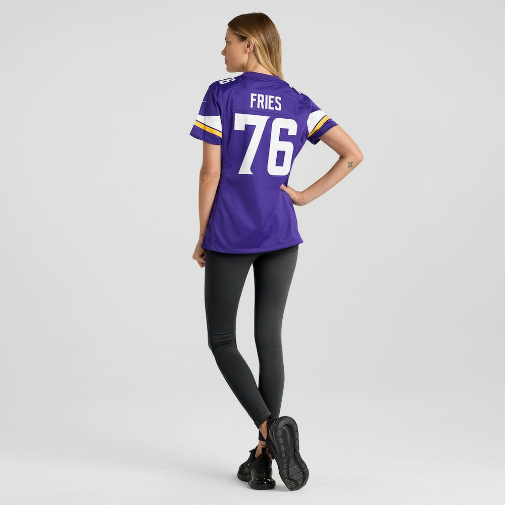 NFL Minnesota Vikings Will Fries  Women's Team Game Jersey