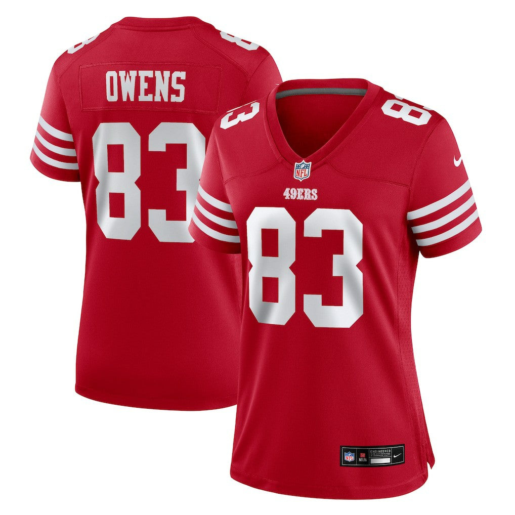NFL San Francisco 49ers Terique Owens  Women's Team Game Jersey