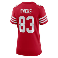 NFL San Francisco 49ers Terique Owens  Women's Team Game Jersey