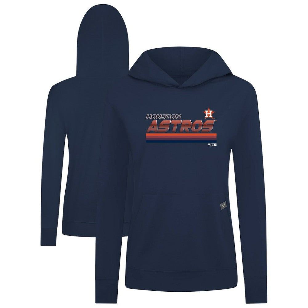 Houston Astros Levelwear Women's Relay Breaker Pullover Hoodie - Navy