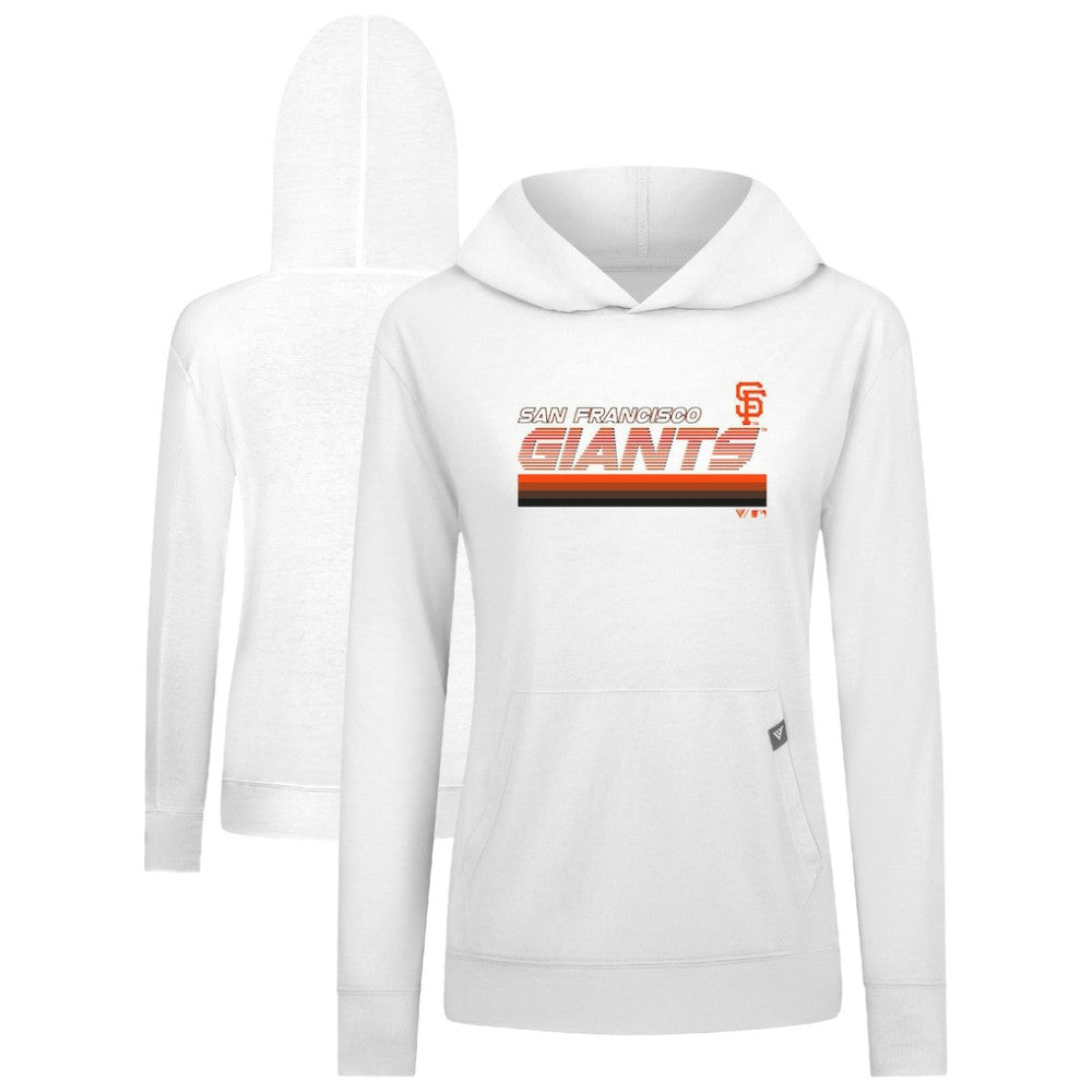 San Francisco Giants Levelwear Women's Relay Breaker Pullover Hoodie - White