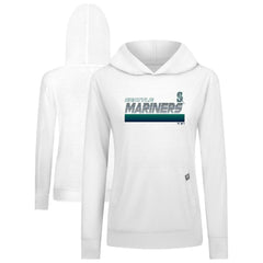 Seattle Mariners Levelwear Women's Relay Breaker Pullover Hoodie - White