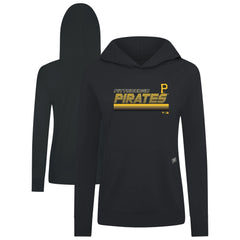 Pittsburgh Pirates Levelwear Women's Relay Breaker Pullover Hoodie - Black