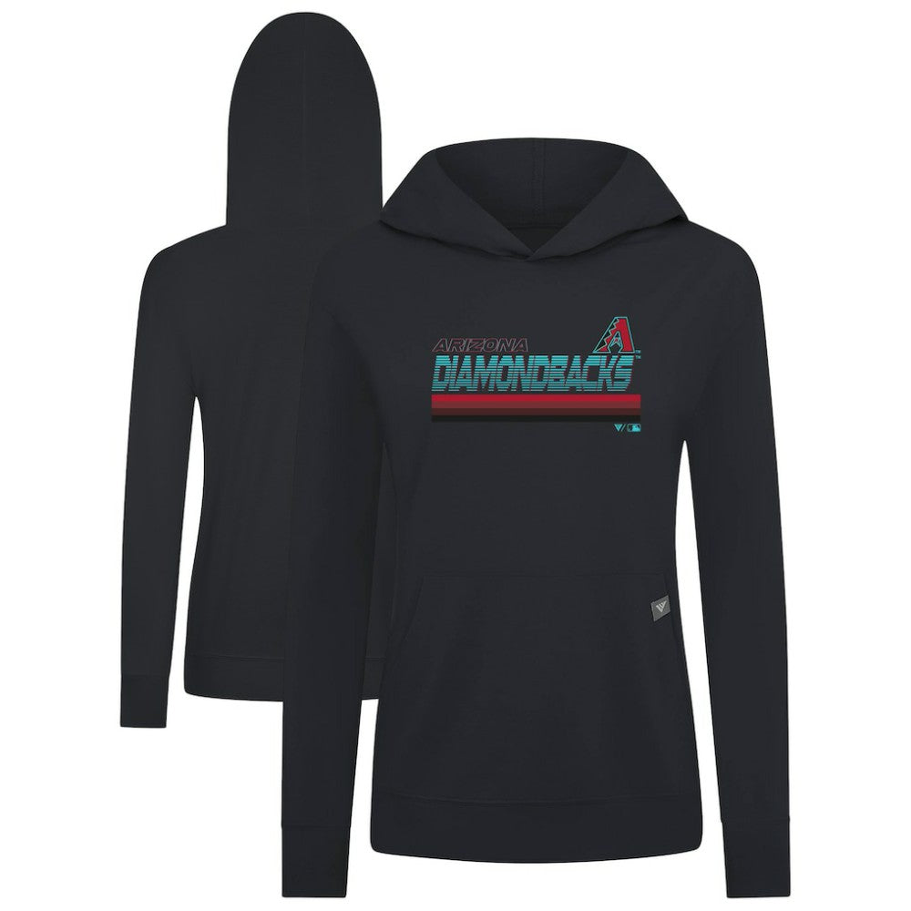 Arizona Diamondbacks Levelwear Women's Relay Breaker Pullover Hoodie - Black