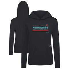 Arizona Diamondbacks Levelwear Women's Relay Breaker Pullover Hoodie - Black